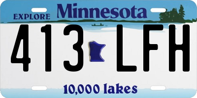 MN license plate 413LFH