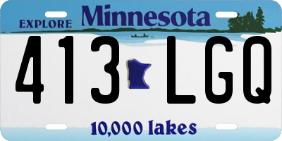 MN license plate 413LGQ