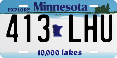MN license plate 413LHU