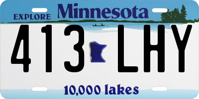MN license plate 413LHY