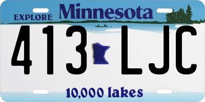 MN license plate 413LJC