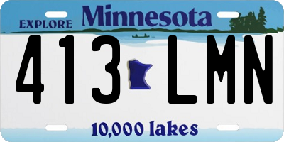 MN license plate 413LMN
