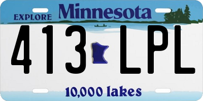 MN license plate 413LPL
