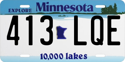 MN license plate 413LQE