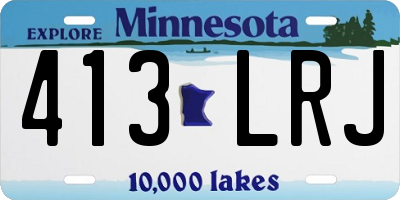 MN license plate 413LRJ