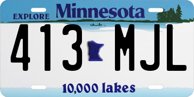 MN license plate 413MJL