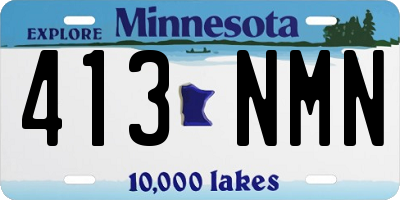 MN license plate 413NMN