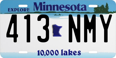 MN license plate 413NMY