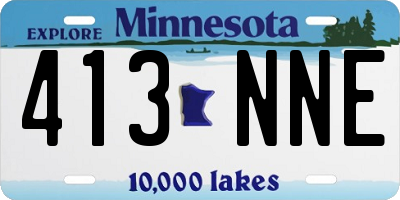 MN license plate 413NNE