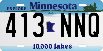 MN license plate 413NNQ