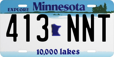 MN license plate 413NNT