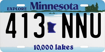 MN license plate 413NNU