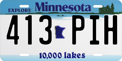 MN license plate 413PIH