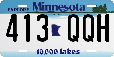 MN license plate 413QQH