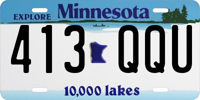 MN license plate 413QQU