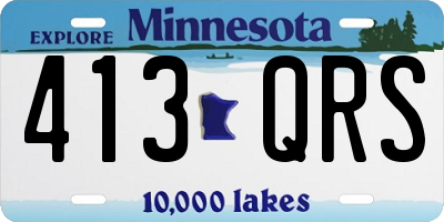 MN license plate 413QRS