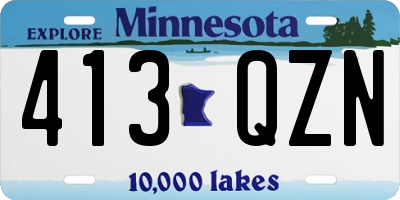 MN license plate 413QZN