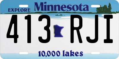 MN license plate 413RJI