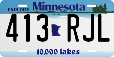 MN license plate 413RJL