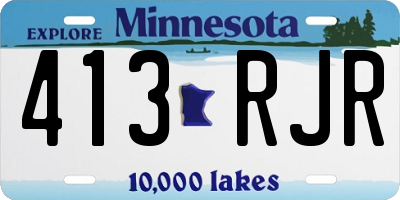 MN license plate 413RJR