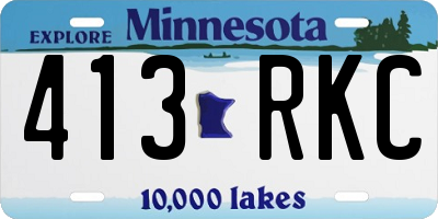 MN license plate 413RKC