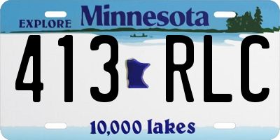 MN license plate 413RLC