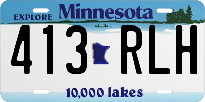 MN license plate 413RLH