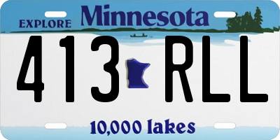 MN license plate 413RLL