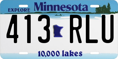 MN license plate 413RLU