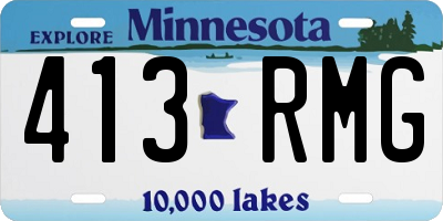 MN license plate 413RMG