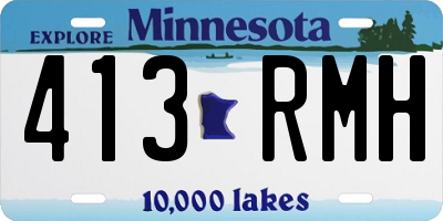 MN license plate 413RMH