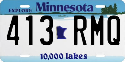 MN license plate 413RMQ