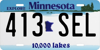 MN license plate 413SEL