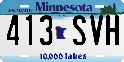 MN license plate 413SVH