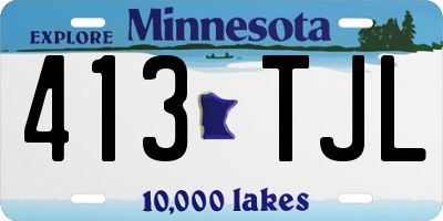 MN license plate 413TJL