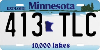 MN license plate 413TLC