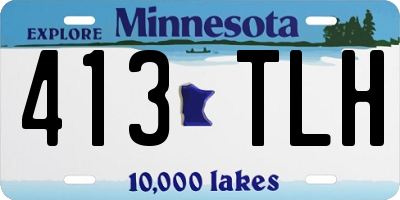 MN license plate 413TLH