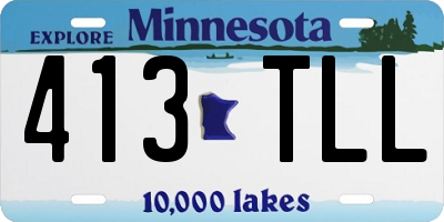 MN license plate 413TLL