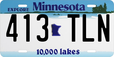MN license plate 413TLN