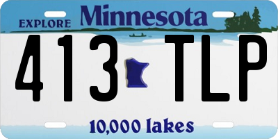 MN license plate 413TLP