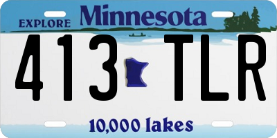 MN license plate 413TLR