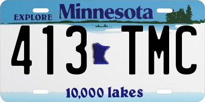 MN license plate 413TMC