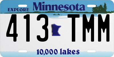MN license plate 413TMM