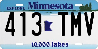MN license plate 413TMV