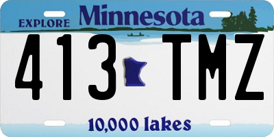 MN license plate 413TMZ