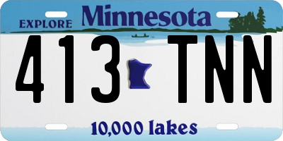 MN license plate 413TNN