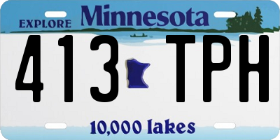 MN license plate 413TPH