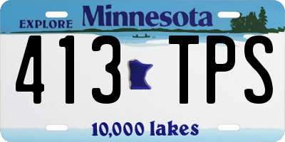 MN license plate 413TPS