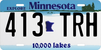 MN license plate 413TRH