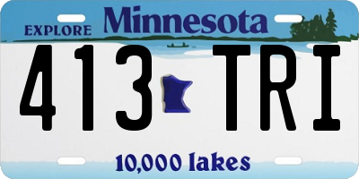 MN license plate 413TRI